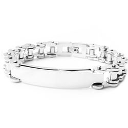 Stainless Steel Bike Link Chain ID Bracelet SSB00255