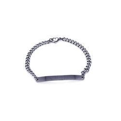 Stainless Steel Curb ID Bracelet SSB00173