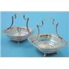 Image 1 : A George V pierced silver basket, retailed by Asprey, with fixed handles and swept feet, Sheffiel...