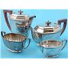 Image 1 : A 1930's four piece plated tea-set...