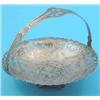 Image 1 : An Eastern European white metal basket, with floral niello decoration 6.5ins...