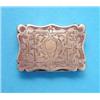 Image 1 : A Victorian silver gilt vinaigrette, of serpentine rectangular form with foliate scroll grille, M...