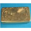 Image 1 : A Continental 18k gold snuff box, of rectangular form engraved with a Venetian view, flowers and...