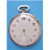 Image 1 : An 18ct gold dress watch, with arabic dial and two colour back...