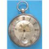 Image 1 : A Swiss 18k gold keywind pocket watch, with gilt Roman dial decorated with a fox and 'Patent Leve...