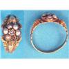 Image 1 : A William IV gold memorial ring set with a pearl and diamond cluster, inscribed and dated 8 Feby...
