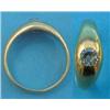 Image 1 : A gentleman's 18ct gold gypsy set solitaire diamond ring,...