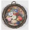 Image 1 : Manner of Eloise Harriet Stannard (c.1828-1915) watercolour on ivory miniature, Still life of flo...