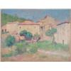 Image 1 : Italian School unframed oil on card, Mediterreanean houses, 10.5 x 13.75 ins....