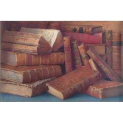 Fred Spencer (Exh.1891-1924) watercolour, A Selection of Books, signed, 8 x 12 ins....