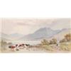 Image 1 : Edwin A Penley (fl. 1853-1890) watercolour, "Loch Awe", signed and dated 1882, 9 x 18 ins....