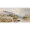 Image 1 : Edwin A Penley (fl.1853-1890) watercolour, "On The Lledr", signed and dated 1883, 8.5 x 17 ins....