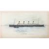 Image 1 : Irish School ink and colour pencil, "The Titanic at Queenstown", 12 x 21 ins....