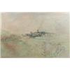 Image 1 : Jean Yves Commere (1920-1986) watercolour and ink, "Tourville en Normandie", signed and dated 196...