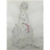 Image 1 : Oliver Messel (1904-1978) pencil and watercolour, "Lydia.....", signed in pencil, 18 x 13.5 ins....
