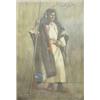 Image 1 : Miss Bessie Innes Young (fl.1890-1935) watercolour, Study of an arab warrior, signed and dated 18...