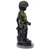 Image 6 : The Little Boy Holding Apple bronze sculpture