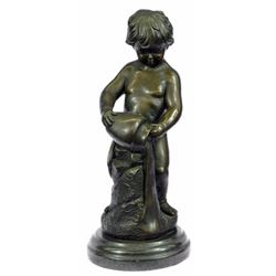 Nude Female and Male Bronze Statue