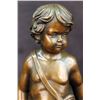 Image 8 : The Little Boy Holding Apple bronze sculpture
