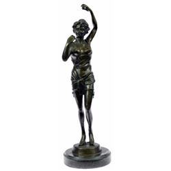 Exotic Stripper Nude Bronze Sculpture