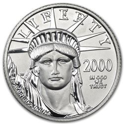 2000 1/4 oz Platinum American Eagle BU