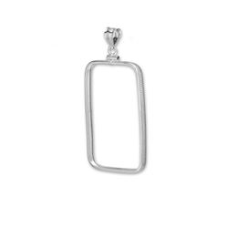 Sterling Silver Bezels (Fits 1 oz Silver PAMP Bars) (Plain Front)