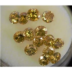 1.71ct Treated  Yellow Dimaond