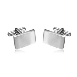 Stainless Steel Rectangle Cufflinks - SCU00013