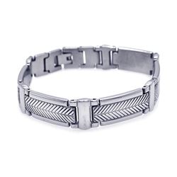 Stainless Steel Hammered Bracelet ssb00041
