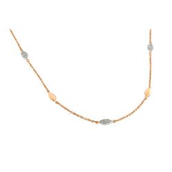 Sterling Silver Gold Plated Clear CZ Marquise Shape Necklace bgp00828