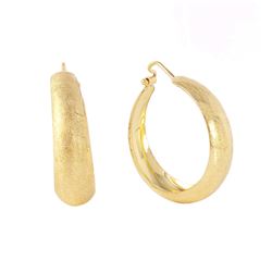 Sterling Silver Gold Plated Thin Armadillo Earring ITE00079GP