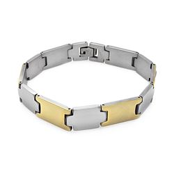 Stainless Steel Gold Plated Link Bracelet ssb00222
