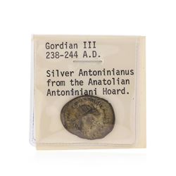 238-244 A.D. Gordian III Antoninanus Roman Silver Coin