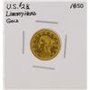 Image 1 : 1850 $2 1/2 Liberty Head Quarter Eagle Gold Coin