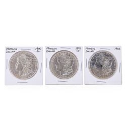 Set of (3) $1 Morgan Silver Dollar Coins