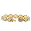 Image 3 : 14KT Yellow Gold 18.43ctw Opal and Diamond Bracelet