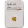 Image 1 : 2000 $5 Australia Year of the Dragon Gold Coin NGC MS68
