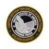 Image 2 : .999 Silver Golden Nugget Las Vegas $10 Casino Gaming Token Limited Edition