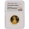 Image 1 : 1987-P $25 American Gold Eagle Coin NGC Graded PF69 Ultra Cameo