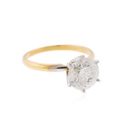 14KT Yellow Gold 3.05ct. Brilliant Cut Diamond Solitaire Ring