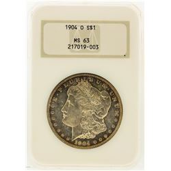 1904-O $1 Morgan Silver Dollar NGC Graded MS63