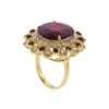 Image 3 : 14KT Yellow Gold 20.56ctw Ruby and Diamond Ring