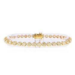14KT Yellow Gold 7.43ctw Diamond Tennis Bracelet