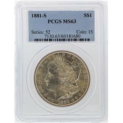 1881-S $1 Morgan Silver Dollar PCGS Graded MS63