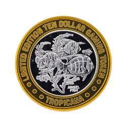 .999 Silver Tropicana Las Vegas $10 Casino Gaming Token Limited Edition