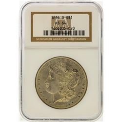 1884-O $1 Morgan Silver Dollar NGC Graded MS64