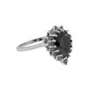 Image 2 : 14KT White Gold 3.45ctw Fancy Black and White Diamond Ring