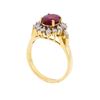 Image 3 : 14KT Yellow Gold 2.20ctw Ruby and Diamond Ring