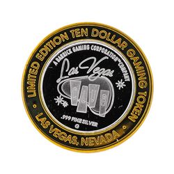 .999 Silver Las Vegas Club Nevada $10 Casino Gaming Token Limited Edition