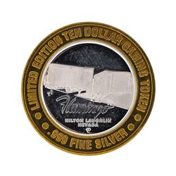 .999 Silver Flamingo Hilton Laughlin, NV $10 Casino Gaming Token Limited Edition